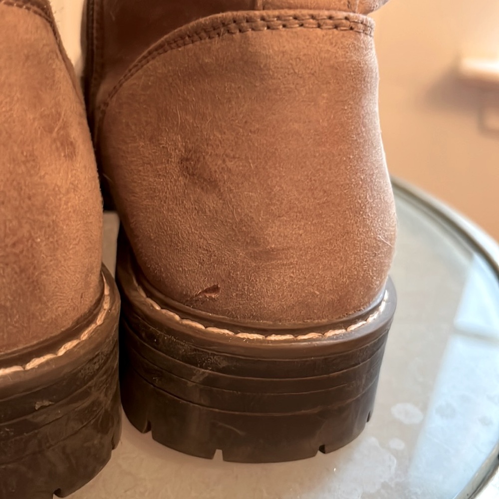 Womens Cliffs by White Mountain Marlee Faux Suede Combat & Lace Up Boot Size 9 - Picture 5 of 6